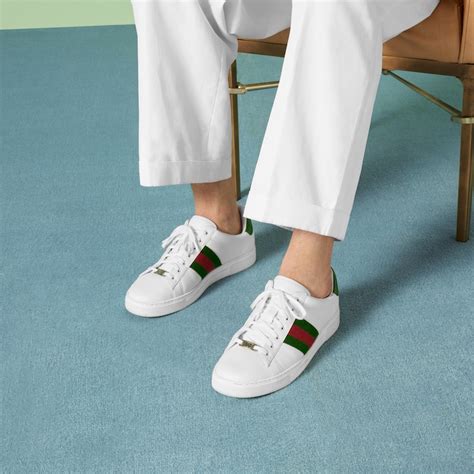 white gucci ace outfits men|Gucci ace sneakers men's.